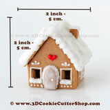 Tiny Gingerbread House #3 Cookie Cutter Set