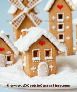 Tiny Gingerbread House #1 Cookie Cutter Set
