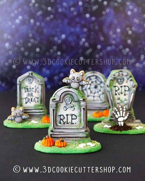 Free STL file Gravestone cookie cutter RIP・3D print design to