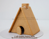 Small A-Frame Gingerbread House Cookie Cutter Set
