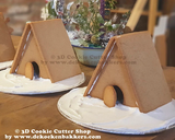 Small A-Frame Gingerbread House Cookie Cutter Set | Gingerbread House kit