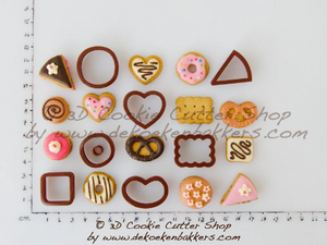 Miniature Cookies, Cakes & Chocolate Cookie Cutter Set