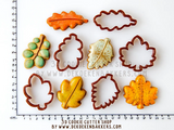 Autumn Fall Leaf Cookie Cutter Set | Fondant - Clay - Biscuit Cutters