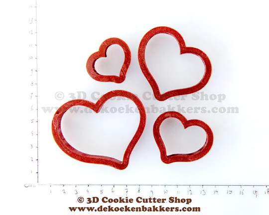 Wonky Heart Cookie Cutter Set