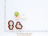 Boxwood in Planter & Bunny Micro Cookie Cutter Set