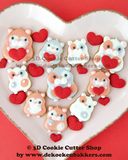 Hamster & Heart Cookie Cutters