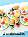 Paint Palette & Brush Cookie Cutter Set