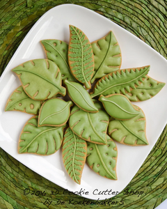 Green Leaf Cookie Cutter Set | Fondant - Biscuit - Clay Cutters