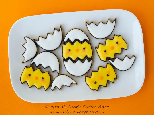 Easter Egg Puzzle (3 Pieces) Cookie Cutter Set