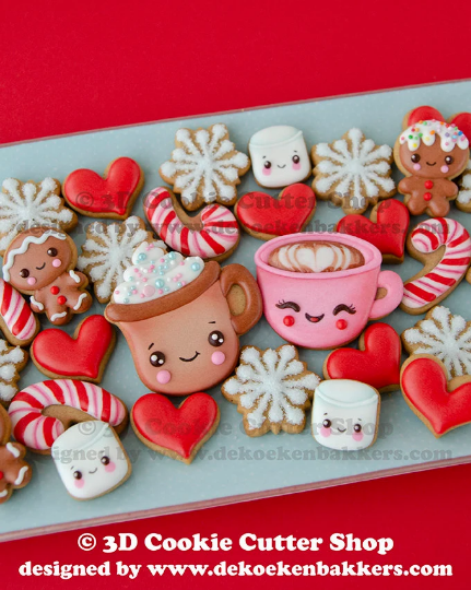 3d christmas cookie cutter hot sale