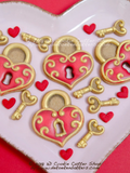 Heart Lock & Key Cookie Cutter Set