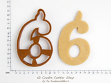 Birthday Candle Number Six Cookie Cutter