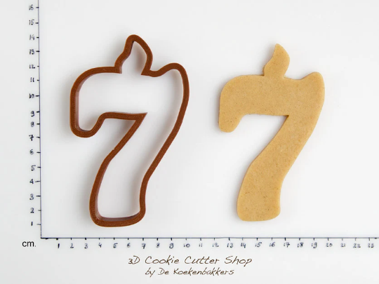 Birthday Candle Number Seven Cookie Cutter