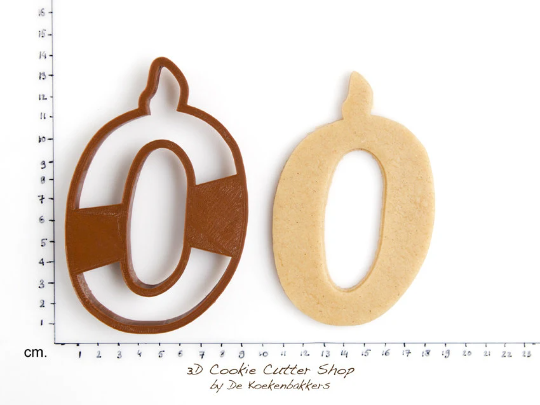 Birthday Candle Number Zero Cookie Cutter