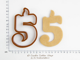 Birthday Candle Number Five Cookie Cutter