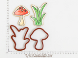 Toadstool & Grass Cookie Cutter Set