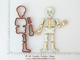 Skeleton Puzzle Mini Cookie Cutter Set