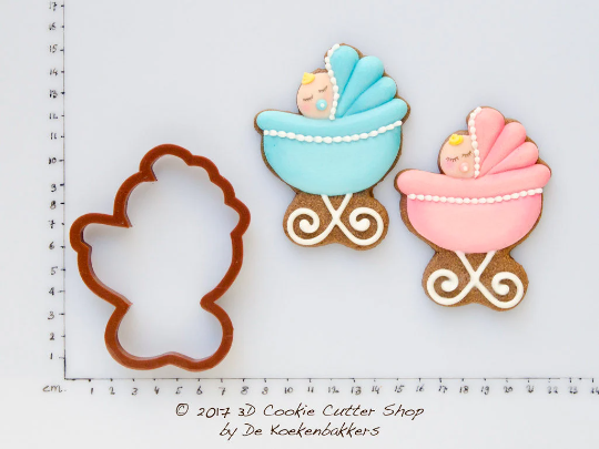 baby carriage cookie cutter Baby Cradle / Carriage Cookie Cutter