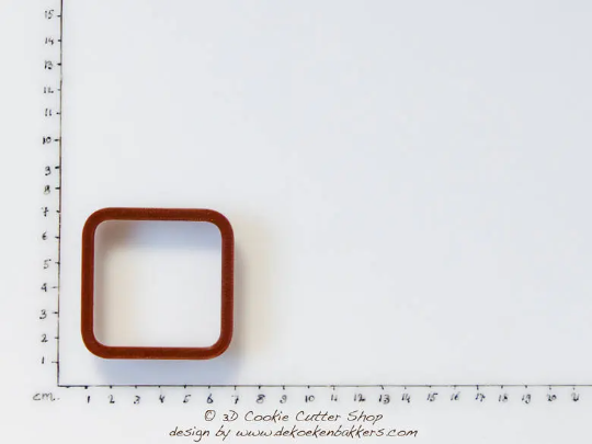 Square Cookie Cutter with rounded corners