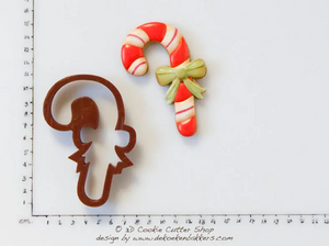 Candycane with Bow Cookie Cutter