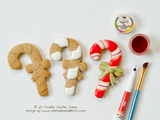 Candycane with Bow Cookie Cutter