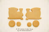3D TRAIN Cookie Cutter Set | Fondant Cutters | Clay Cutters