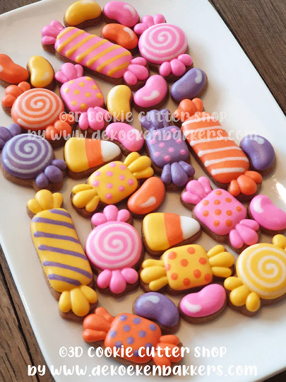 Candy shaped cookie shop cutters